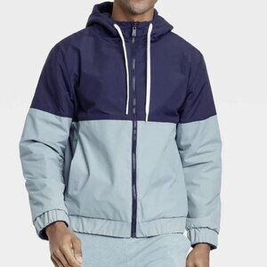 All In Motion Reversible Blue Windbreaker Fleece Jacket